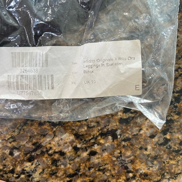 Rare ADIDAS ORIGINALS x RITA ORA Skeleton Women's Leggings - Picture 4 of 4